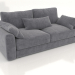 3d model Sofa-bed straight SHERLOCK (upholstery option 3) - preview