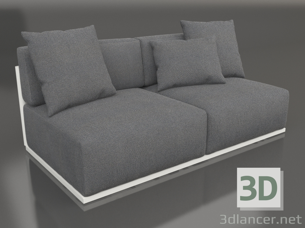 3d model Módulo sofá sección 4 (Gris ágata) - vista previa