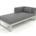3d model Modular sofa, section 2 left (Cement gray) - preview