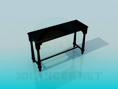 modelo 3D Mesa estrecha - escuchar modelo 3D Mesa estrecha - escuchar