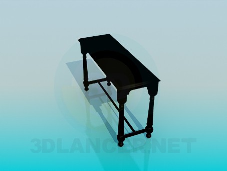 modelo 3D Mesa estrecha - escuchar modelo 3D Mesa estrecha - escuchar