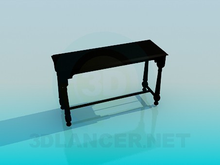 modelo 3D Mesa estrecha - escuchar modelo 3D Mesa estrecha - escuchar