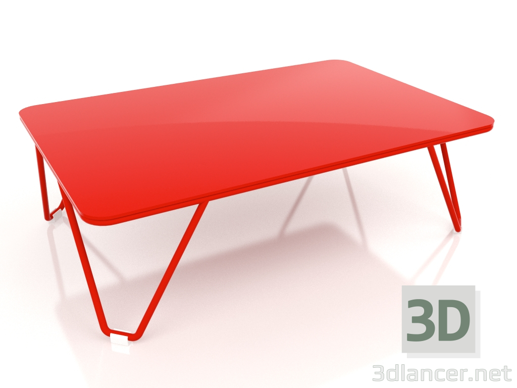 3d model Mesa de centro (roja) - vista previa