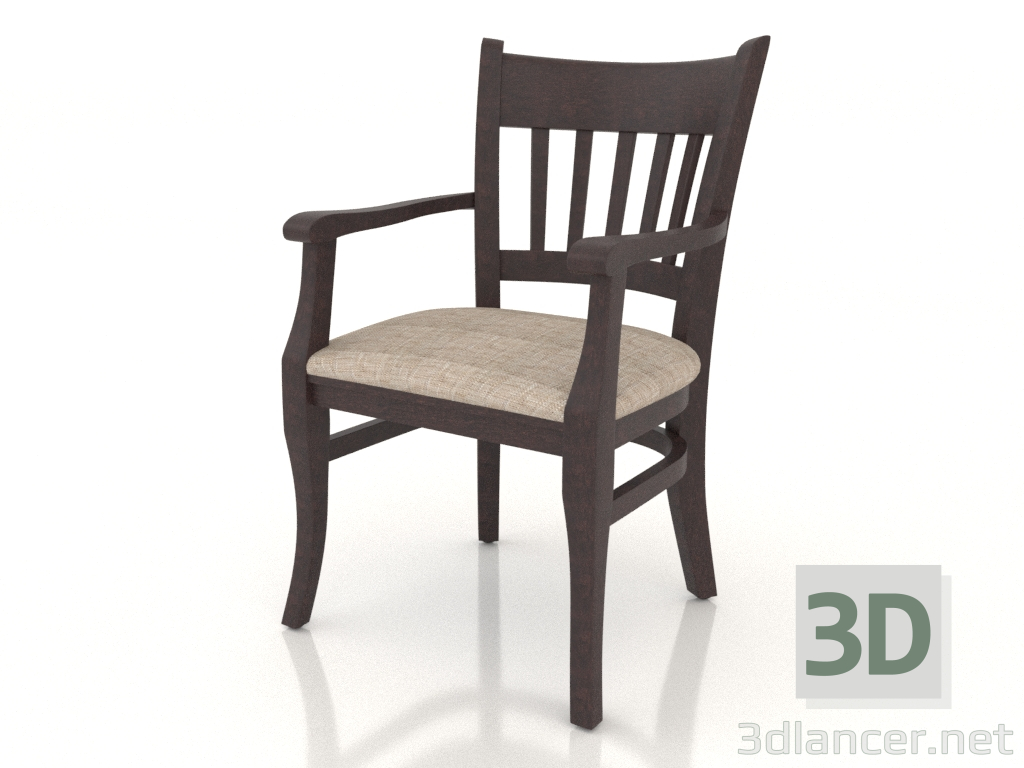 3d model Liverpool chair (dark walnut) - preview