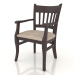 3d model Liverpool chair (dark walnut) - preview