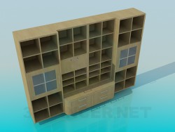 Cupboard with shelves