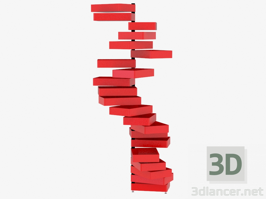 3D modeli Döner Kabine - önizleme