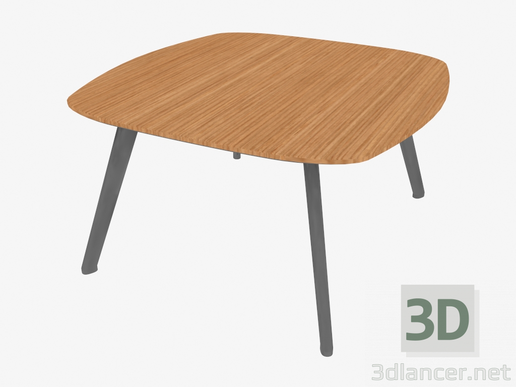 modello 3D Tavolino (rovere 60x60x36) - anteprima