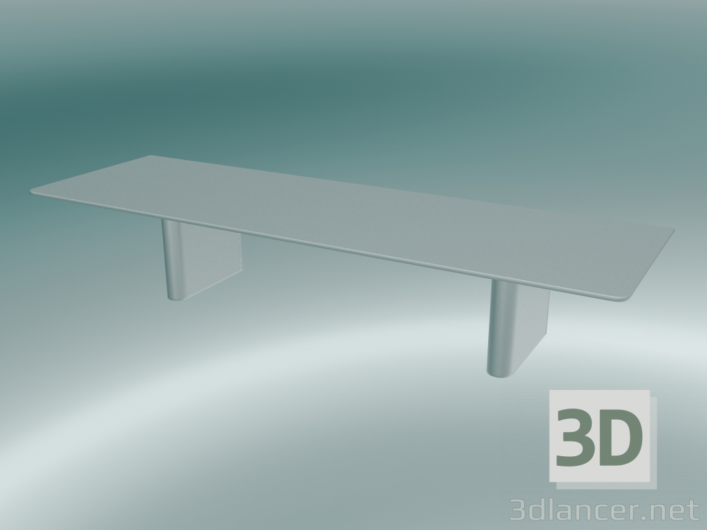 modèle 3D Colonne Tablette (JA2, H 17cm, P 25cm, L 80cm, Aluminium) - preview