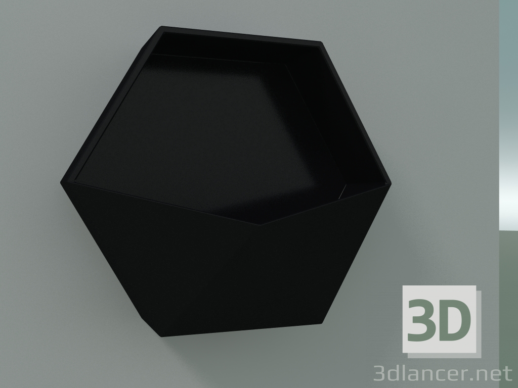 3D Modell Aquilone-Tablett (RAL 9005) - Vorschau