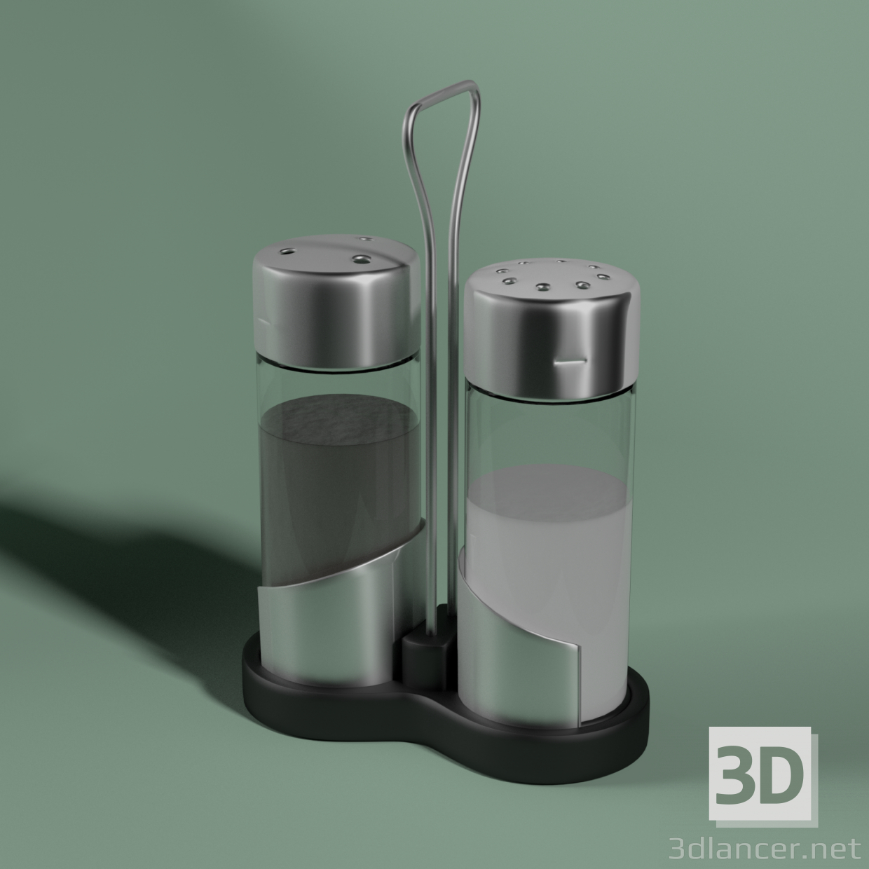 3d Salt and pepper shakers model buy - render