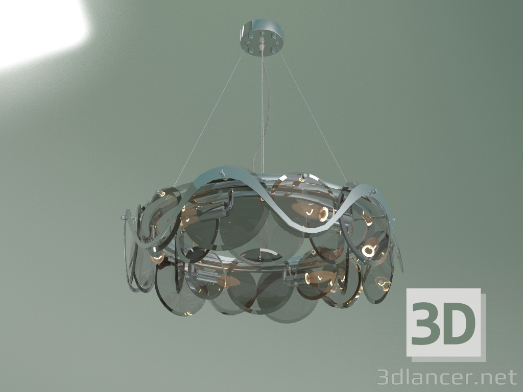 3d model Hanging chandelier Galicia 353-6 Smart (chrome) - preview