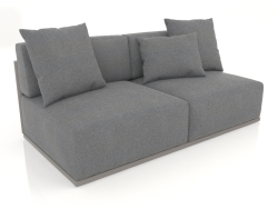 Módulo de sofá seção 4 (cinza quartzo)