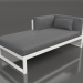 3d model Modular sofa, section 2 left (Agate gray) - preview