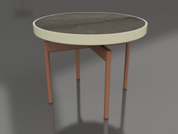Round coffee table Ø60 (Gold, DEKTON Radium)