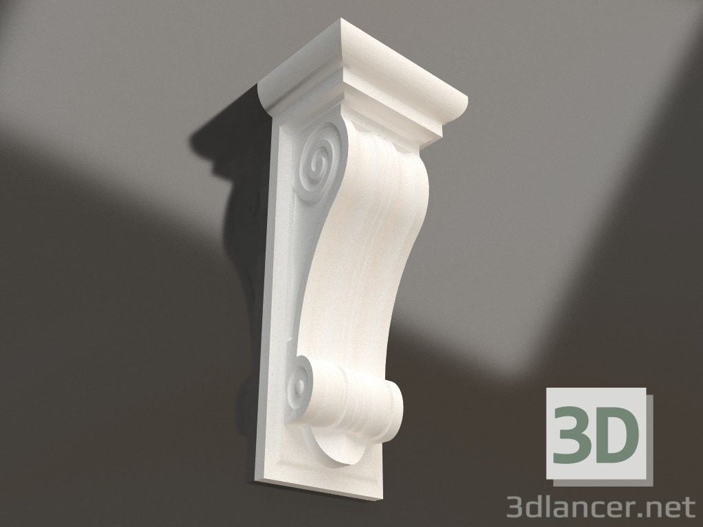 3D modeli Alçı braketi KR 002 (620x275x200) - önizleme