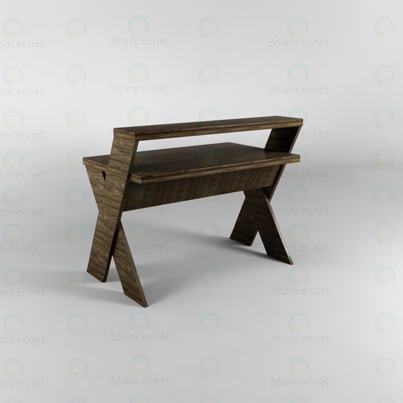 Escritorio de computadora 3D modelo Compro - render Escritorio de computadora 3D modelo Compro - render