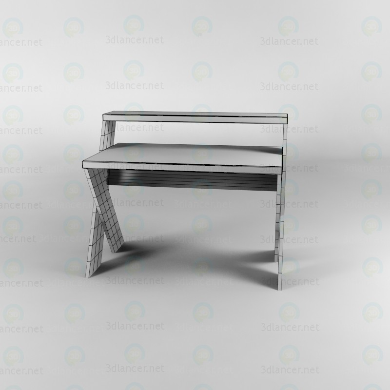 Escritorio de computadora 3D modelo Compro - render Escritorio de computadora 3D modelo Compro - render