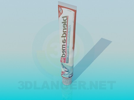 3d model toothpaste - preview 3d model toothpaste - preview