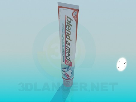 3d model toothpaste - preview 3d model toothpaste - preview