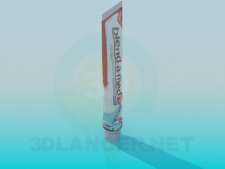 3d model toothpaste - preview 3d model toothpaste - preview