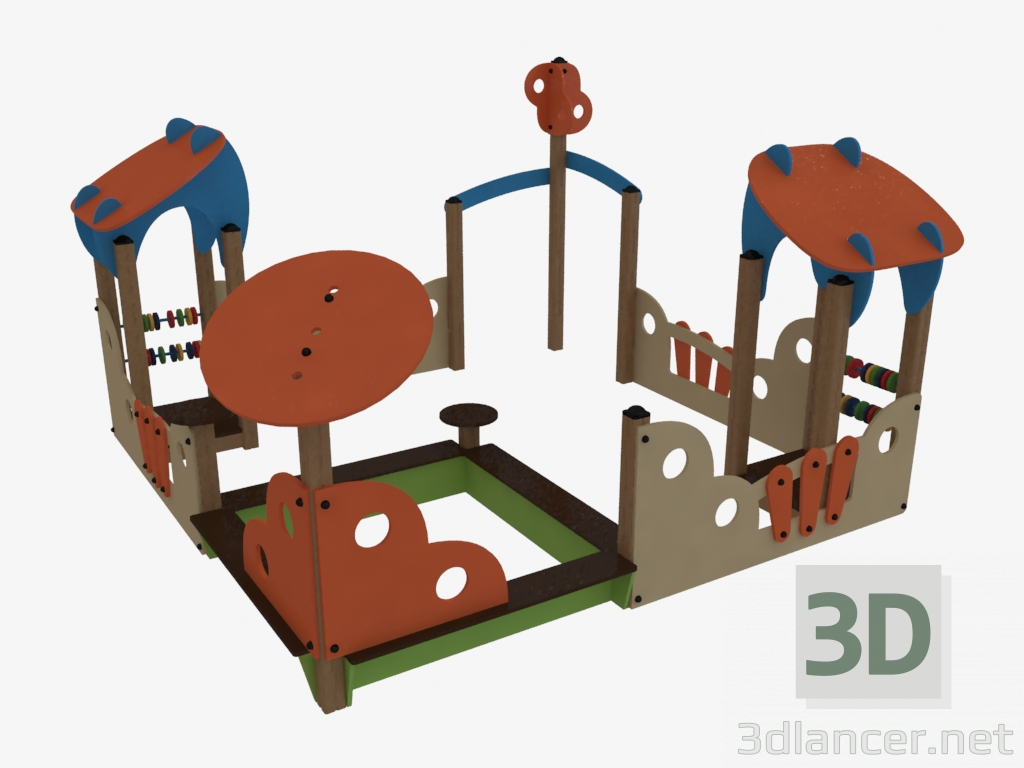 modèle 3D Complexe de jeux pour enfants (V5311) - preview