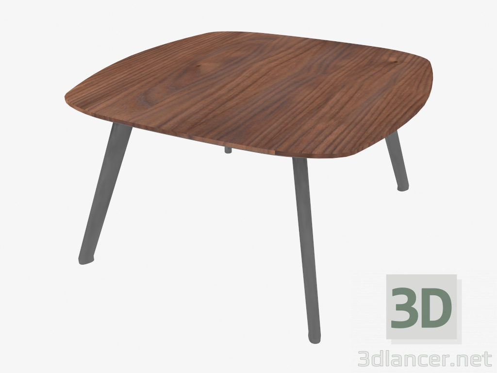 3d model Coffee table (Walnut 60x60x36) - preview