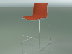Bar chair 0477 (on a sled, with a front upholstery, polypropylene PO00101)