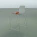 3d model Bar chair 0477 (on a sled, with a front upholstery, polypropylene PO00101) - preview