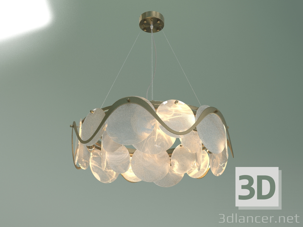 3d model Pendant chandelier Galicia 353-6 Smart (gold) - preview