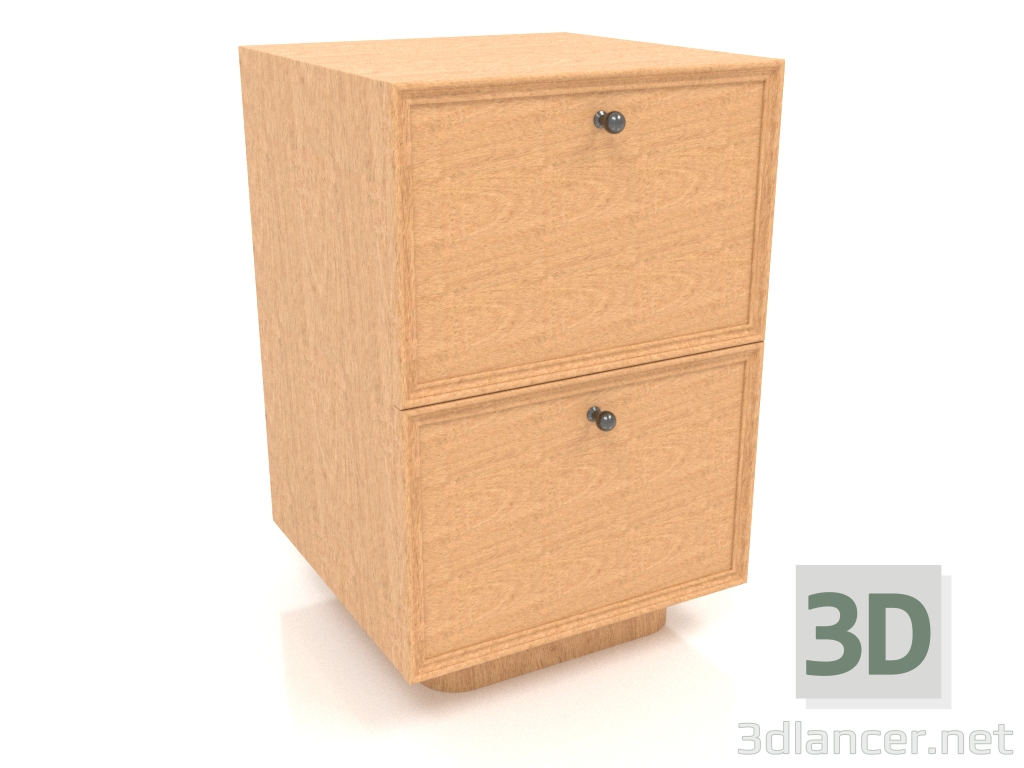 modello 3D Mobiletto TM 15 (405x400x621, legno impiallacciato mogano) - anteprima