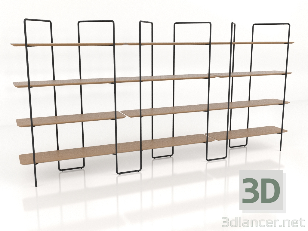 Modelo 3d Rack modular (composição 22 (09+03+U)) - preview