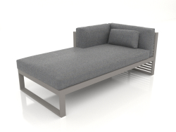 Modular sofa, section 2 left (Quartz gray)