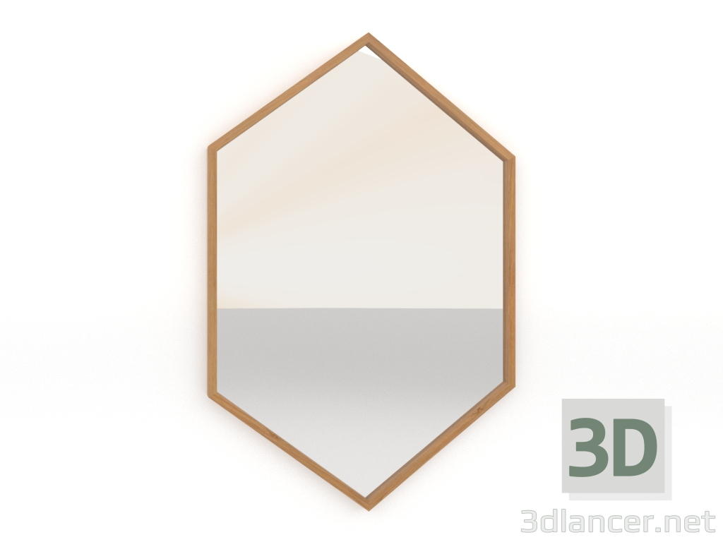 Modelo 3d Espelho (carvalho natural) - preview Modelo 3d Espelho (carvalho natural) - preview