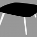 3d model Mesa de centro (Black Fenix 60x60x30) - vista previa
