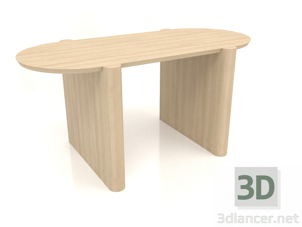 3D Modell Tisch DT 06 (1600x800x750, Holz weiß) - Vorschau