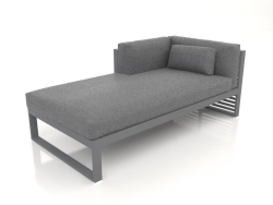 Modular sofa, section 2 left (Anthracite)