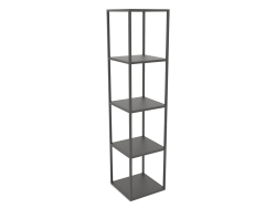 Rack quadrado grande (METAL, 40x40x170, 5 prateleiras)