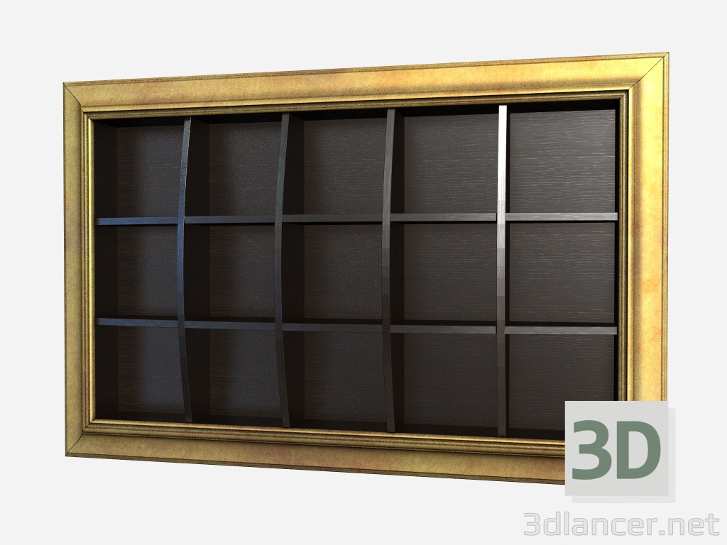 Modelo 3d Estante horizontal grande Boheme Z04 - preview