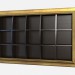 3d модель Большой горизонтальный книжный шкаф Boheme Z04 – превью