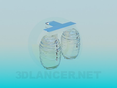 modèle 3D Soutien-gorge avec deux plafond - preview