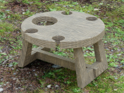 Wooden wine table