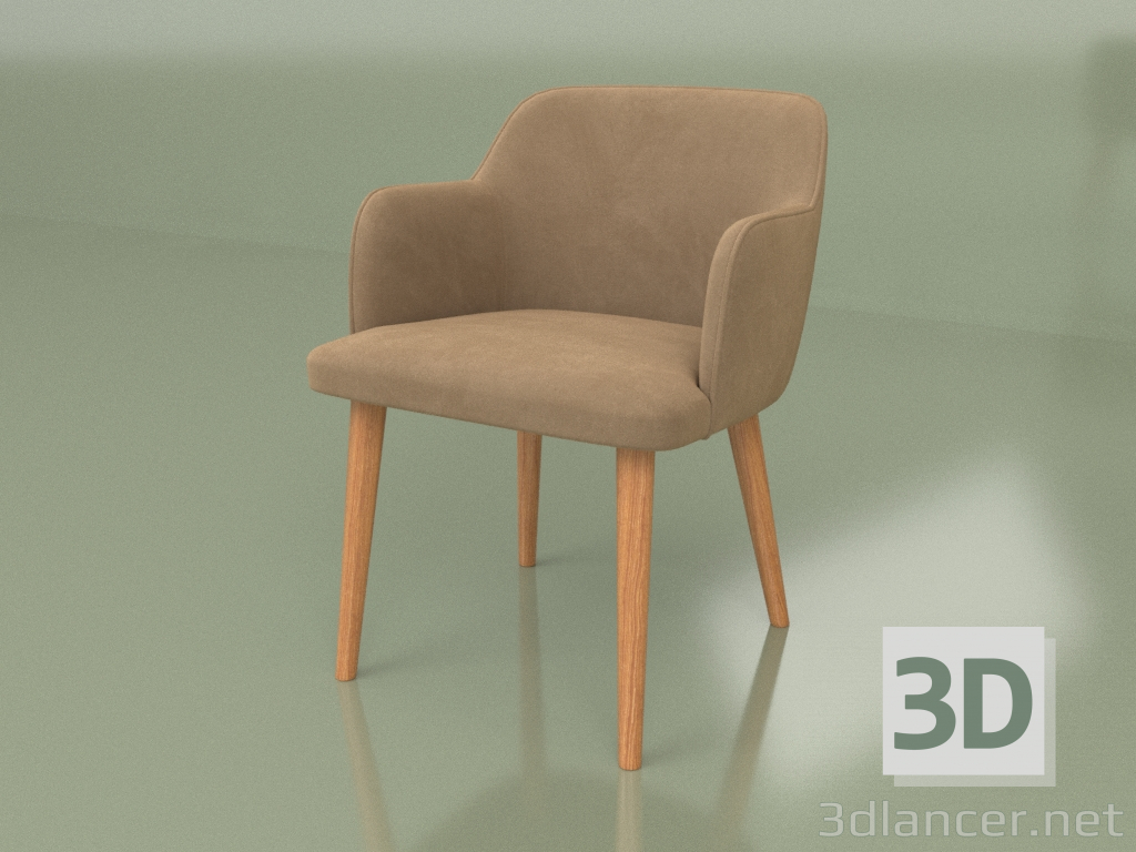 modello 3D Sedia Santino (gambe Tin-101) - anteprima