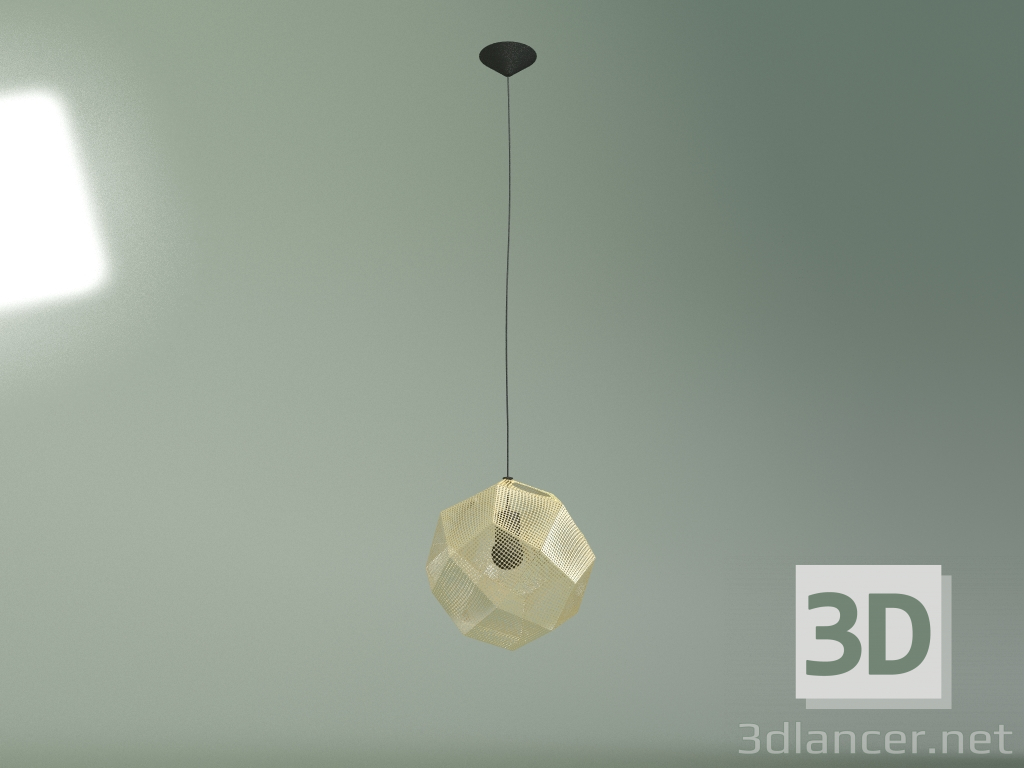 3D Modell Pendelleuchte Etch Durchmesser 32 (Gold) - Vorschau