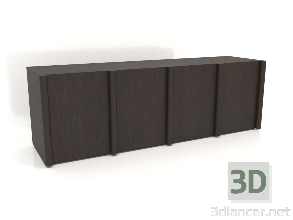 3 डी मॉडल साइडबोर्ड मेगावाट 05 (2465х667х798, लकड़ी का भूरा गहरा) - पूर्वावलोकन