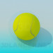 Modelo 3d Bola de tênis - preview