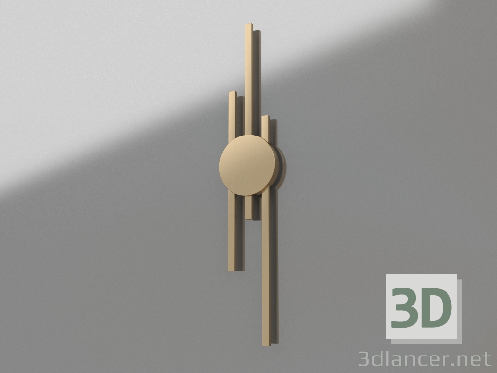 modello 3D Lampada da parete Lauryn oro (08428-603.33) - anteprima