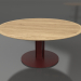 3D modeli Yemek masası Ø170 (Şarap kırmızısı, İroko ahşap) - önizleme