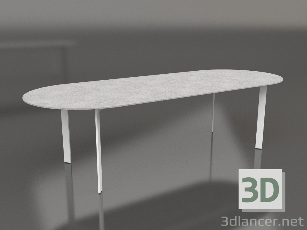 modèle 3D Table à manger (Blanc) - preview