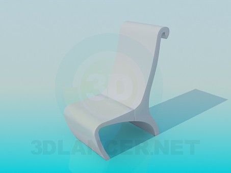 3d модель Низкий стул – превью 3d модель Низкий стул – превью